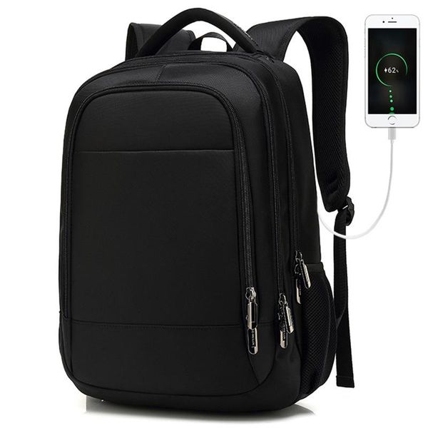 

backpack school bag business travel large capacity computer usb charging waterproof