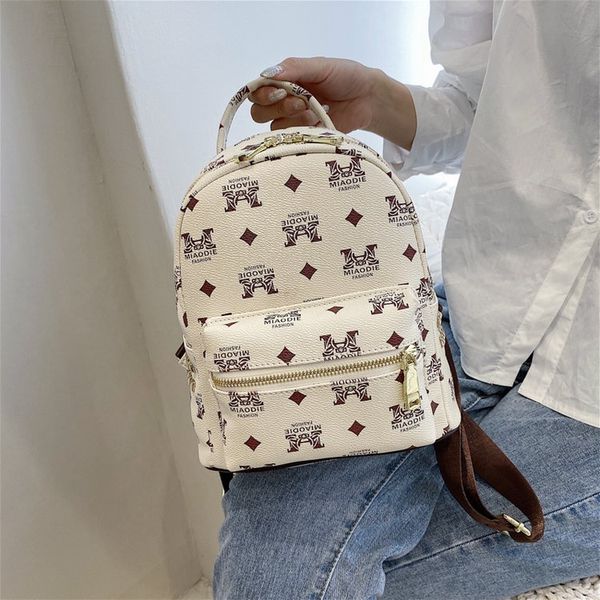 

bag female prbyopia backpack trend schoolbag popular printed letter travel women's bag