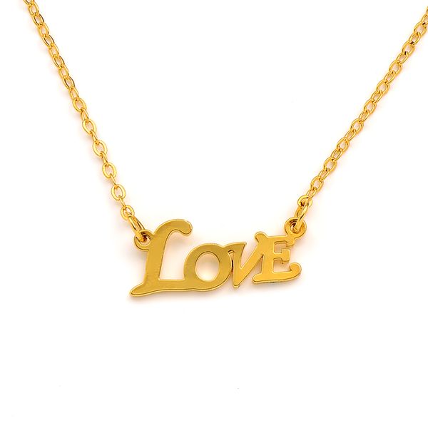 18K amarelo gf ouro antigo infinito símbolo amor pingente mulheres senhoras garotas colar encantos mãe caixa de presente