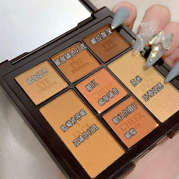 

eye shadow guicami instead of ct color eyeshadow highlight blush all-in-one facial comprehensive makeup palette milk tea rose