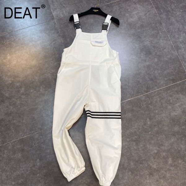 

women pocket personality streetwear overalls pants arrivals fashion temperament spring summer 11d357 210525, Black;white