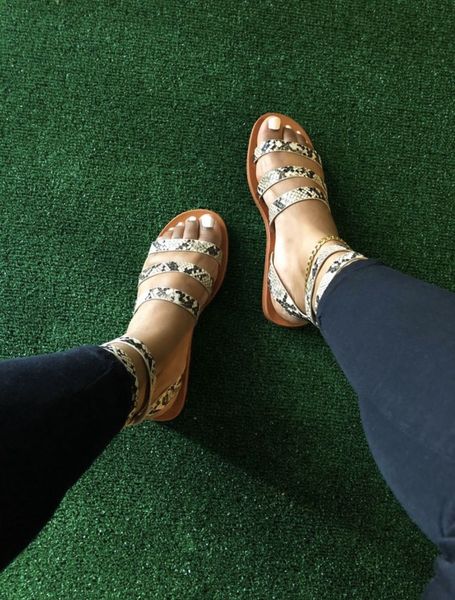 

sandals women cross strap fashion wild beach shoes outdoor summer flat sandals oly2, Black