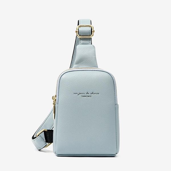 

chest bag hip hop banana belt mini messenger female pu leather waist purse bags