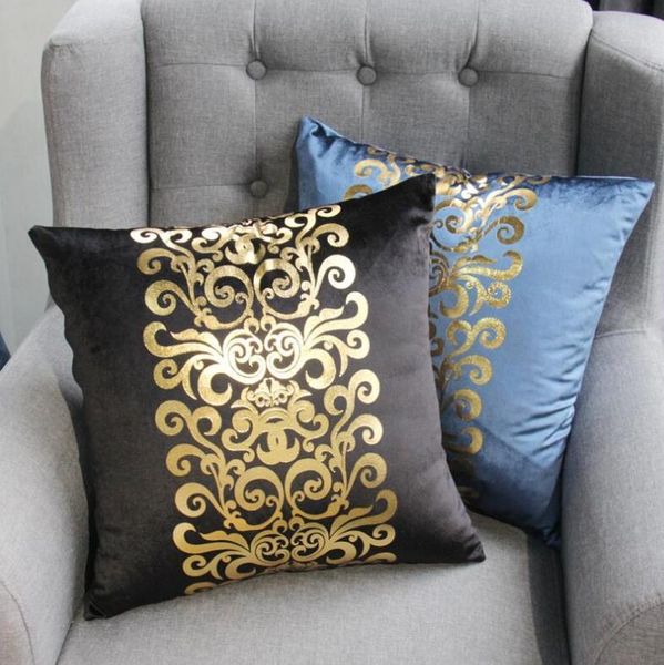 

cushion/decorative pillow european soft satin gilding cushion covers extravagant solid floral retro baroque home decorative pillowcases