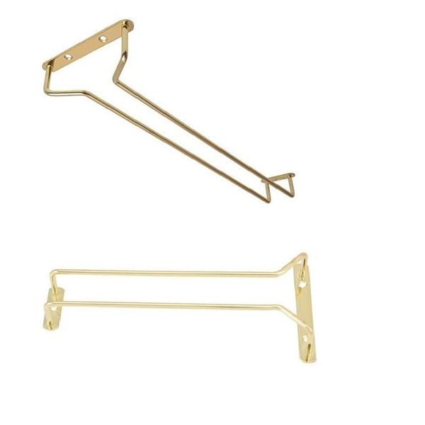 

tablewine racks 27cm gold wire hanging rack under cabinet stainless steel stemware cup holder single row bronze kitchen accessories