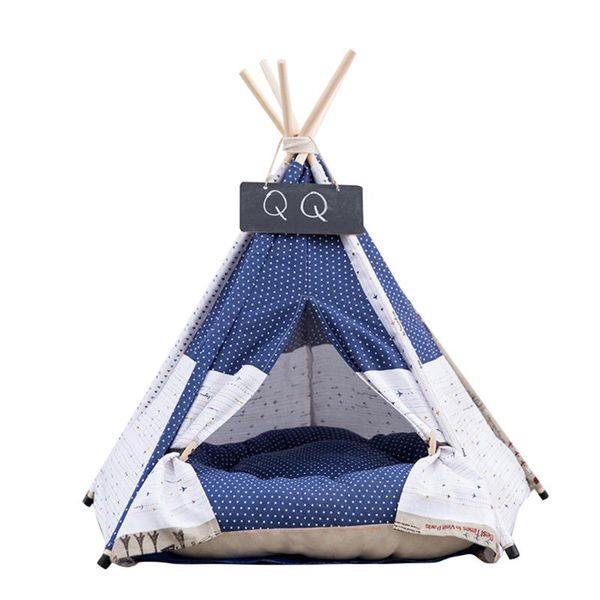 

kennels & pens small medium pet warm tent house cat bed puppy pets beds waterproof canvas portable with thick cushion for dog