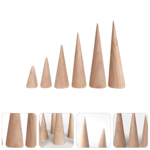 

jewelry pouches, bags 6pcs premium cone stands racks holders, Pink;blue