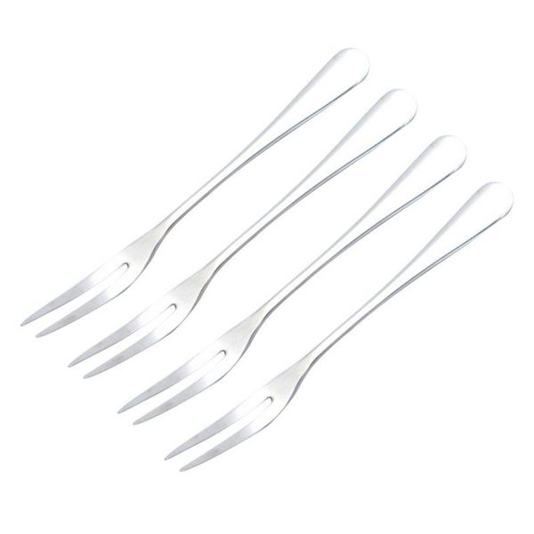 

crab stainless steel forks,escargot forks 2 prong tasting appetizer portable cocktail salad fruit for party