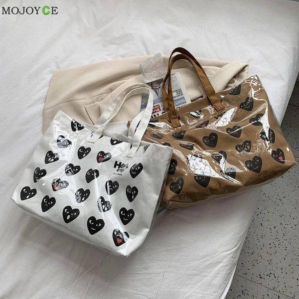

fashion women canvas large capacity shoulder shopping bag ladies vintage printing bucket tote handbag bags