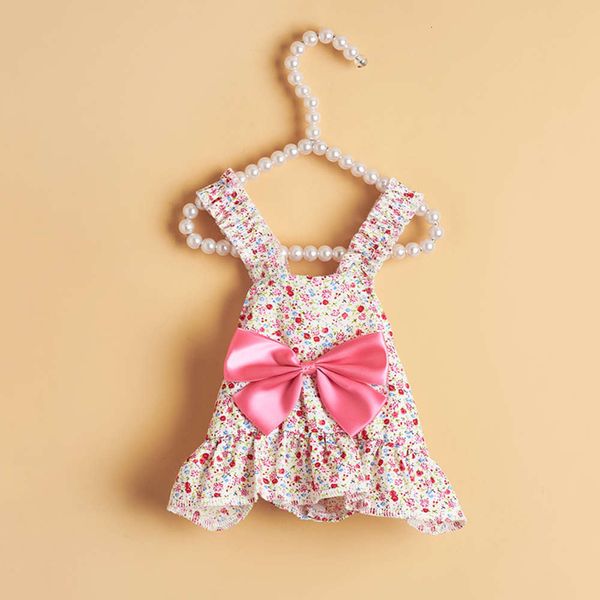 

dog apparel pet products bowknot floral petticoat lady dog dress spring and summer