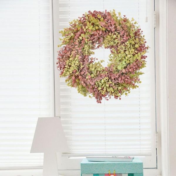 

decorative flowers & wreaths wreath eco-friendly vivid faux silk flower artificial yellow leaves decor lightweight for home