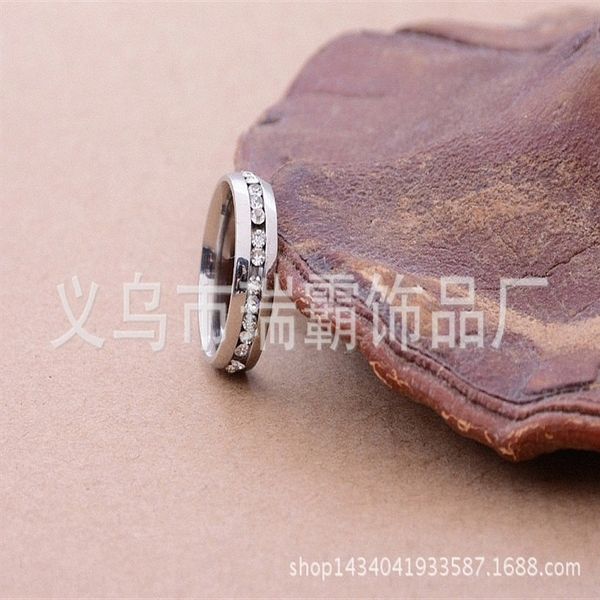 

6ss jewelry stainless steel diamond diamondsingle row silver bright face ring special band rings price