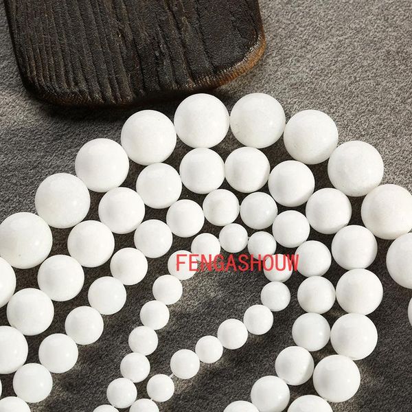 

other porcelain white stone round beads loose handmade necklace bracelet accessories for jewelry making design or gift