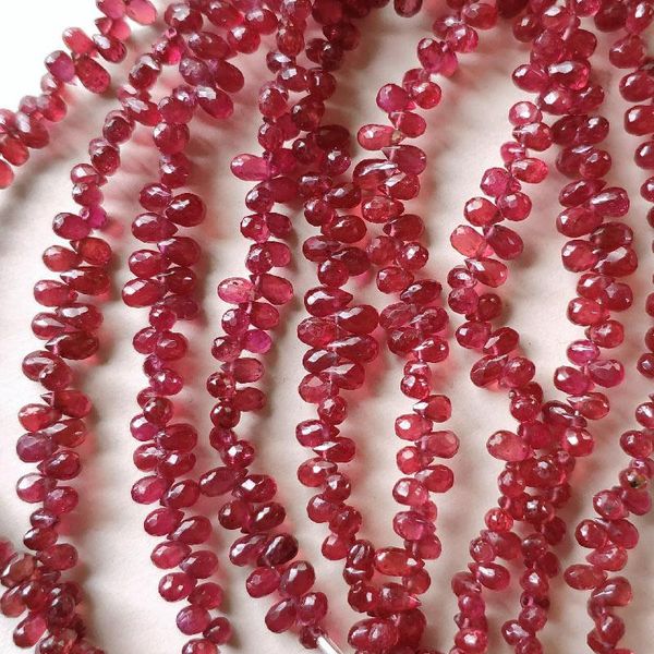 

other icnway natural 20cm ruby facet water drop beads handmade diy jewelry accessories crystal necklace pendant bracelet earring