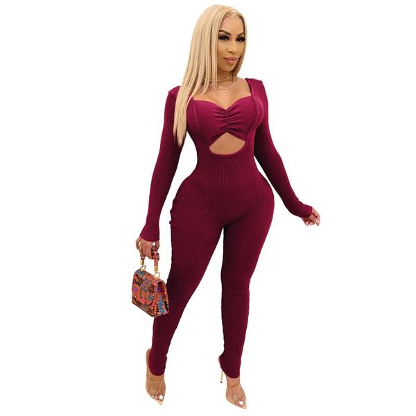 

golden velvet low cut long sleeve jumpsuit women's jumpsuits & rompers, Black;white