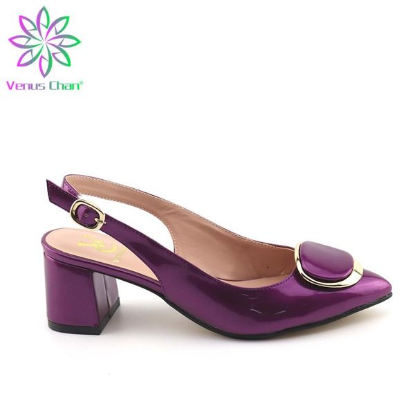 

dress shoes large size african rhinestone wedding elegant ladies shoe for party purple nigerian women slip on low heels slipper, Black