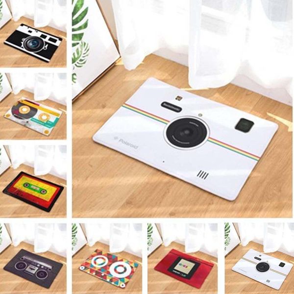 

carpets 2021 selling retro digital camera tape interior door mat non-slip carpet bracket wholesale direct sales