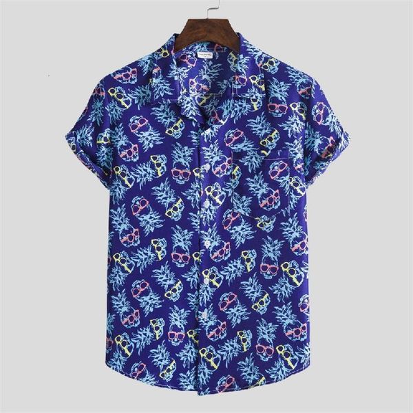 

men's casual shirts hawaiian shirts and vintage printed men's, short sleeve shirts, street clothing brands, round neck , fashion,, White;black
