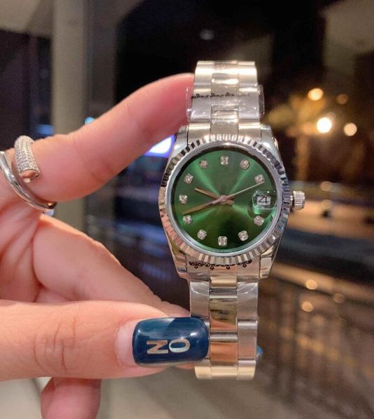 

2022 luxury watch women watches 36mm automatic mechanical movement stainless steel men wristwatches woman watch diamond dial coupo2399, Slivery;brown