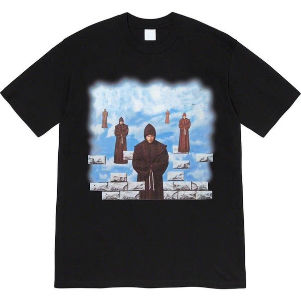 

sup designer tee 19fw levitation master saint short sleeve t-shirt, White;black
