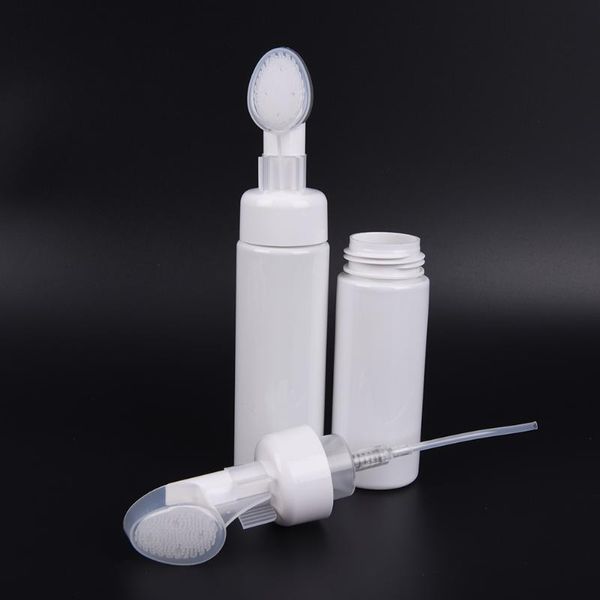 

storage bottles & jars 1pc 200ml foaming bottle froth pump soap mousses liquid with cleansing brush