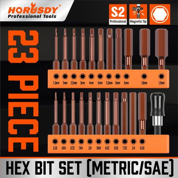 

2021- sell 23 pieces hex bit set metric/sae professional magnetic tip hand tools