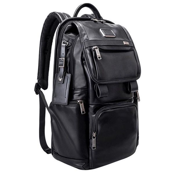 

backpack leather men's business fashion casual travel bag computer 9603174d3