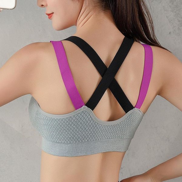 

yoga outfit sports bra for women gym seamless high impact fitness female underwear push-up sportswear bralette