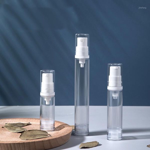 

storage bottles & jars 5ml 10ml 15ml plastic make up airless pump bottle cosmetic liquid cream container lotion essence