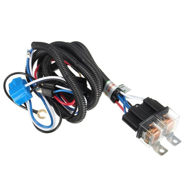 

negative switched led headlight lamp bulb relay wiring harness plug kit towel