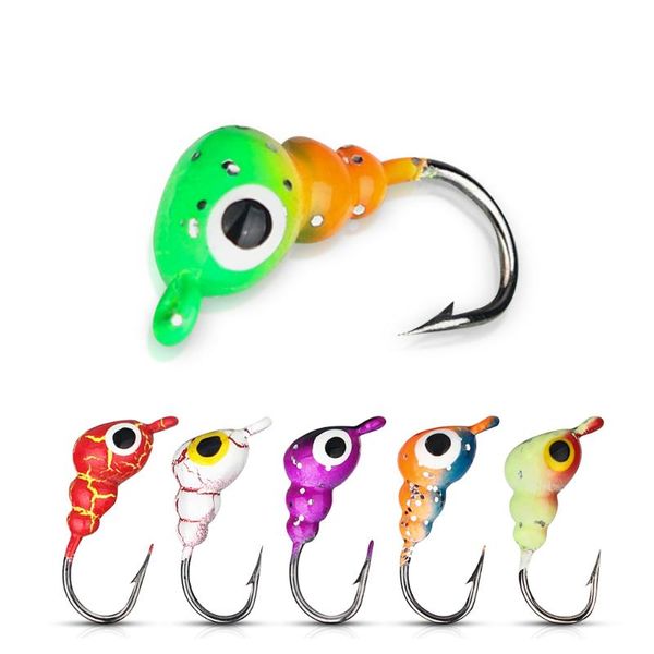 

6pcs/lot ant shape fishing lure ice hook metal lead mini winter hooks