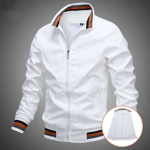 

military jacket men spring autumn casual solid fashion slim bomber jacket men overcoat new baseball jackets men's jacket x0621, Black;brown