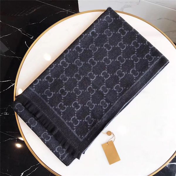 

stylish women cashmere scarf full letter printed scarves soft touch warm wraps autumn winter long shawls with tags, Blue;gray