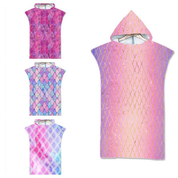 

fish scale fishtail beach towel cloak sports clothes