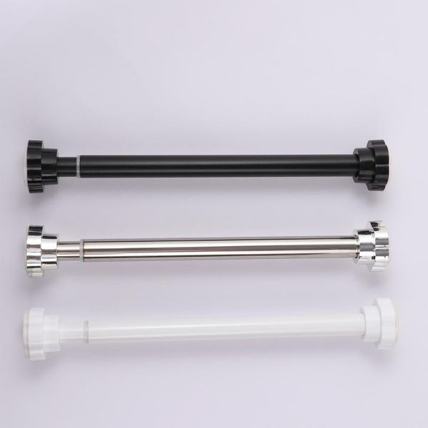 

shower curtains curtain rod thicken stainless steel adjustable tension no drilling anti-rust for windows doorways