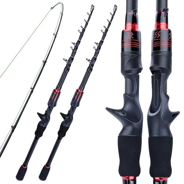 

sougayilang 1.8m 2.1m casting fishing rod ultra light carbon fiber with eva handle travel carp lure tool boat rods