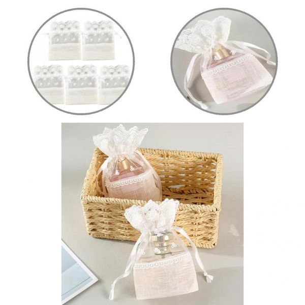 

gift wrap 5pcs/set delicate goodies bag elegant wide usage lightweight 4 x 6inch small rose candy