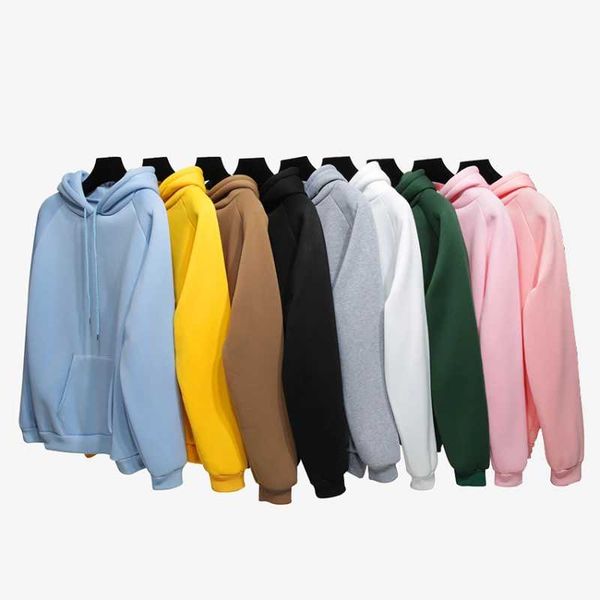 

women's hoodies & sweatshirts winter leisure fleece female hoodie sweatshirt long-sleeved yellow girl pullover loose hooded thick coat, Black