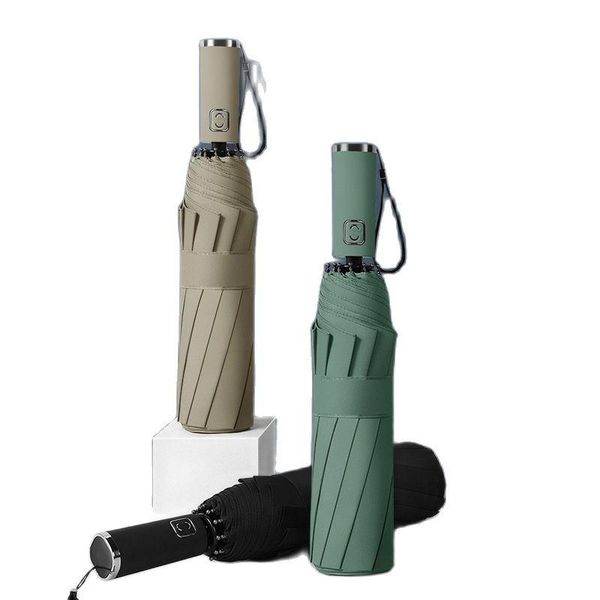 

umbrellas windproof automatic folding umbrella gift parasol female male ten bone car luxury large business men rain women