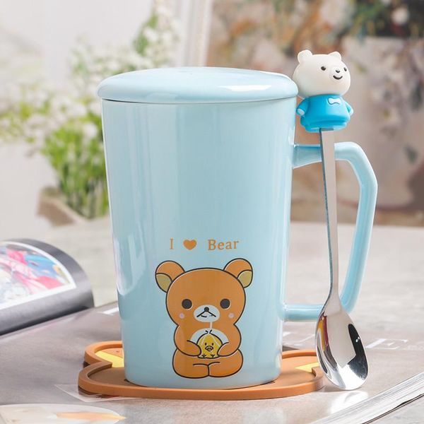 

mugs cute totoro creative ceramic cup tea milk coffee cartoon kitten / home office fruit juice cups