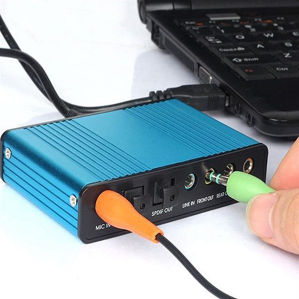 

sound cards professional usb card 6 channel 5.1 optical external audio converter cm6206 chipset for lapdesktop