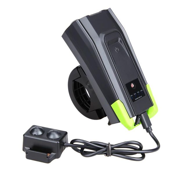 

bike lights t6 800 lumen smart induction bicycle front light with horn 4000mah usb rechargeable led lamp cycle