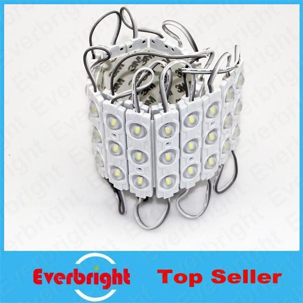 

1000pcs/lot high brightness smd 3 led module 12v waterproof ip65 for channel letter advertising sign with lens modules