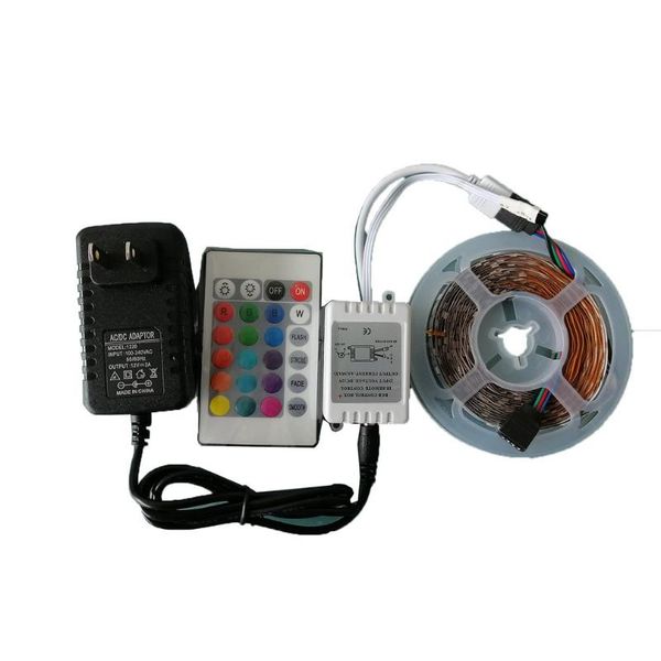 

strips led light strip marquee belt with 24-key controller color box set waterproof 3528rgb lighting decoration