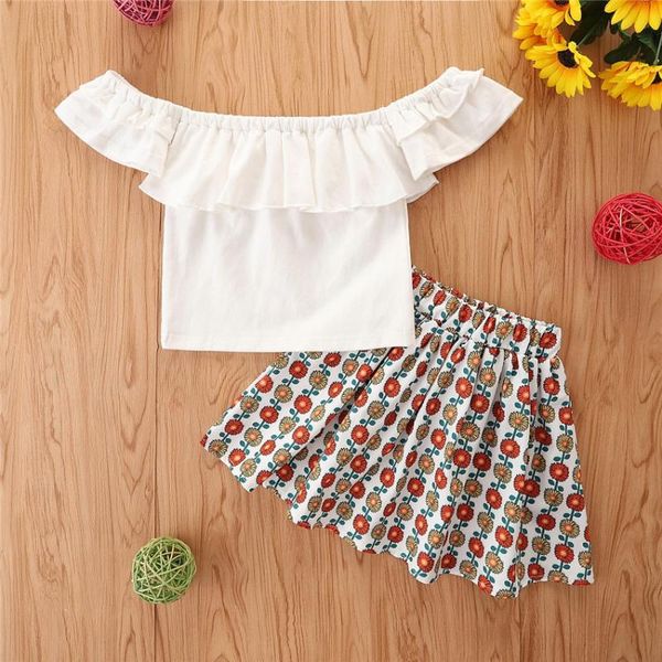 

clothing sets (90-130 cm) 2021 arrival girl's summer set 051510, White