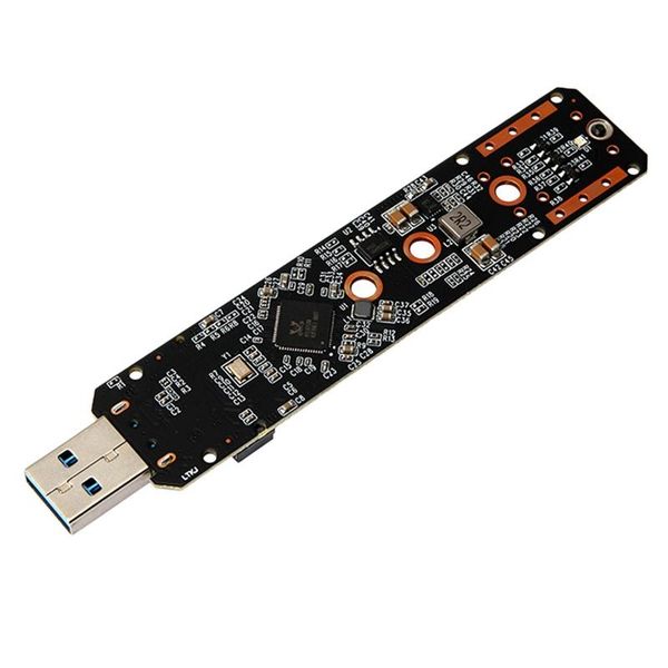 

computer cables & connectors encnvme-r01 mobile hard disk enclosure, m.2 ngff nvme and sata dual protocols enclosure