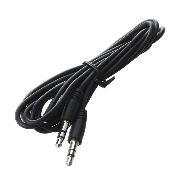 

audio cables & connectors 3.5mm male to stereo cable - ( 6ft, black )