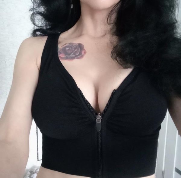 

yoga outfit front zipper sports bra women underwear push up crop bras solid athletic vest gym fitness shirt sportswear