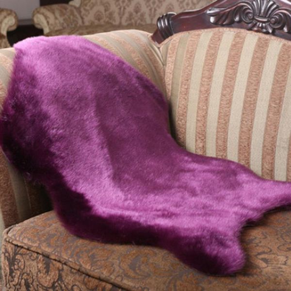 

carpets fluffy rug solid faux fur carpet bedroom wool sheepskin floor mat chair cover seat pad