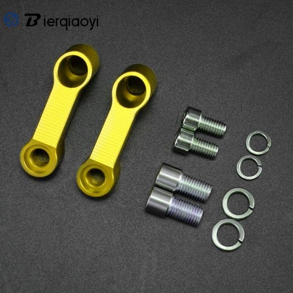 

motorcycle mirrors 2pcs universal accessories rearview extension riser 8mm 10mm bolts screw extend adapter mirror mount